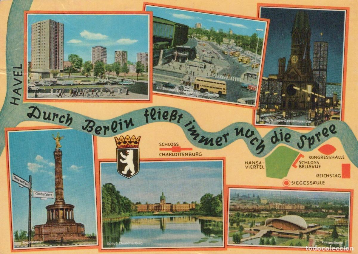 Postais: Germany Berlin Collage With Charlottenburg Palace Victory Column and *YAX469