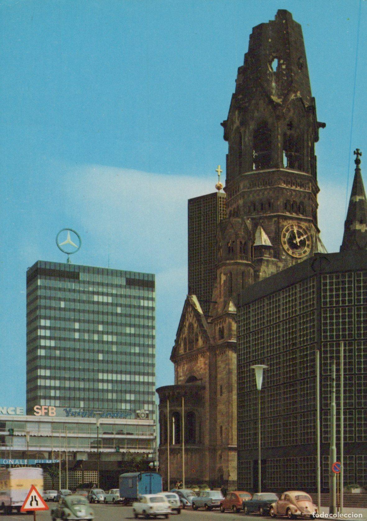 Postais: Germany Berlin Ged&auml;chtniskirche Europa Center Mercedes Benz Unposted *YAX707