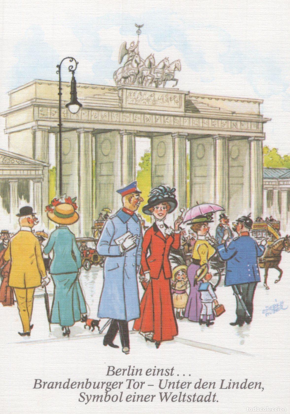 Postales: Germany Berlin Brandenburg Gate Unter den Linden Historical Unposted *YAX713