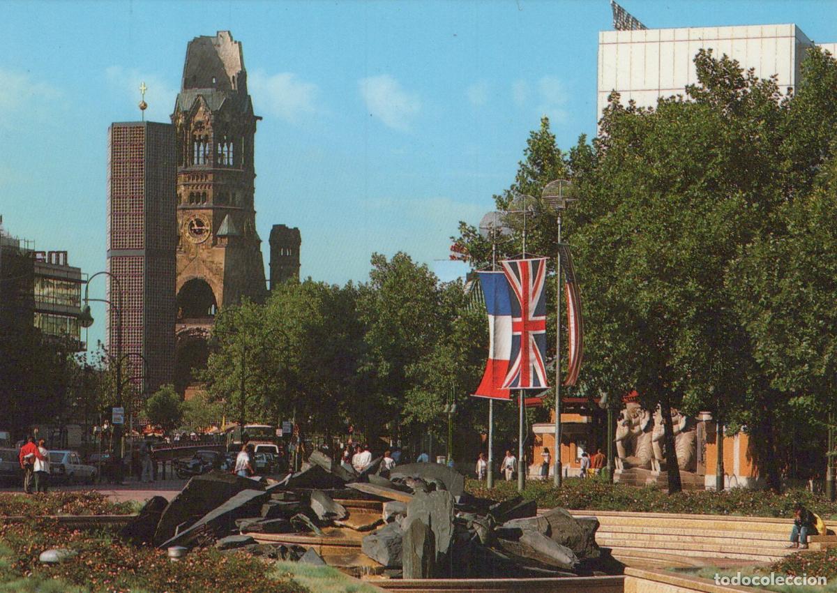Postcards: Germany Berlin Breitscheidplatz Kaiser Wilhelm Memorial Church Unposted *YAX484