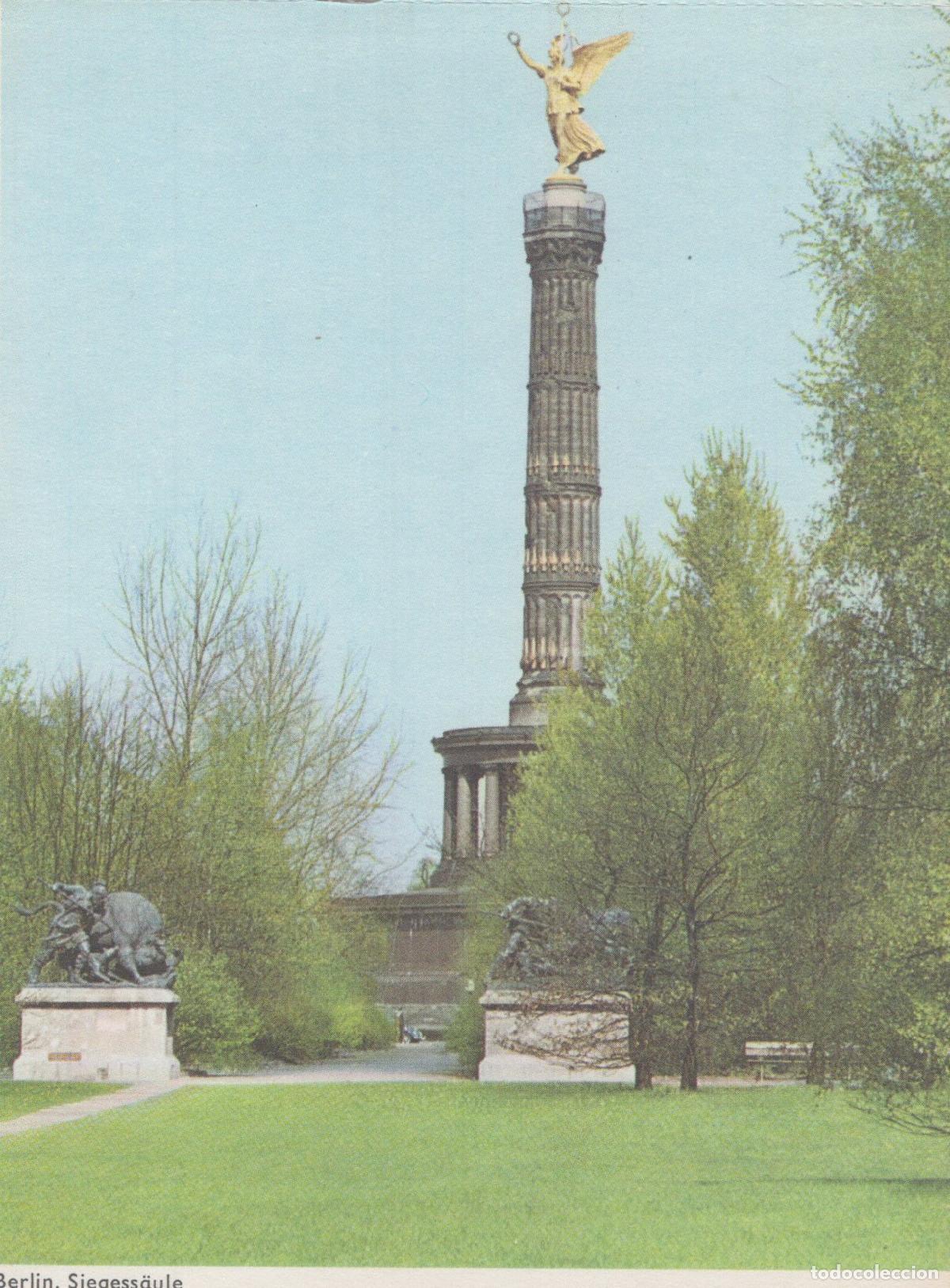 Postcards: Germany Berlin Victory Column Siegesaule Monument Park View Unposted *YAX729