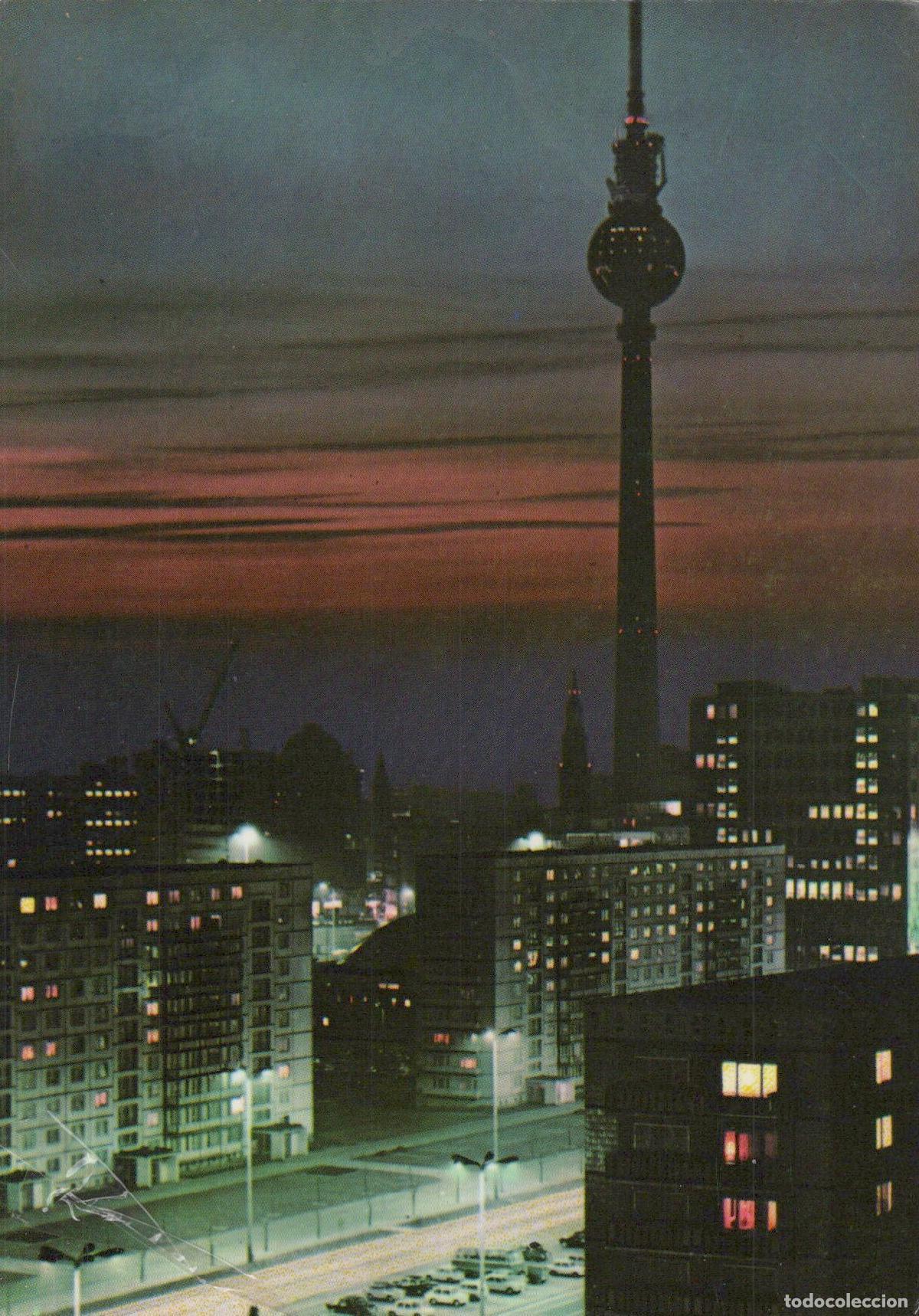 Postales: Germany Berlin TV Tower Cityscape At Dusk Modern Architecture *YAX731