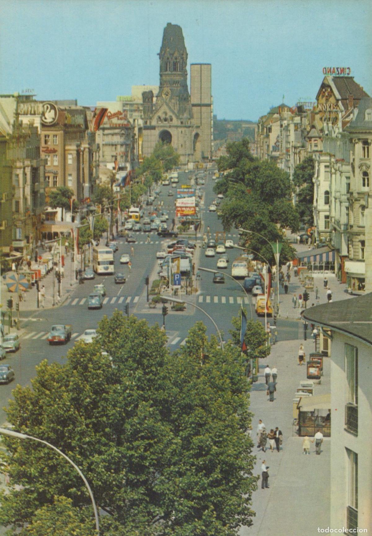 Postcards: Germany Berlin Kurf&uuml;rstendamm Kaiser Wilhelm Memorial Church Unposted *YAX735
