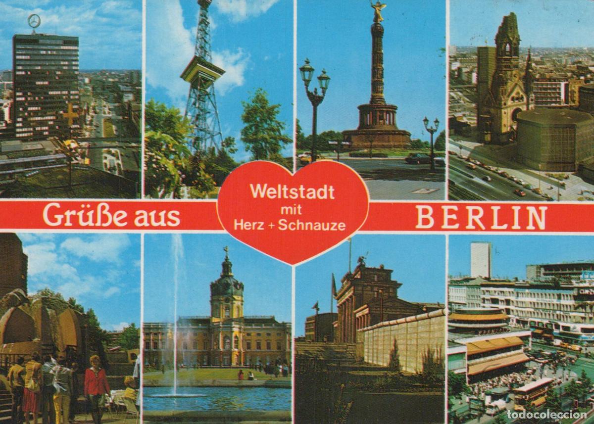 Postcards: Germany Berlin Multi View Collage Cityscape Architecture Unposted *YAX492