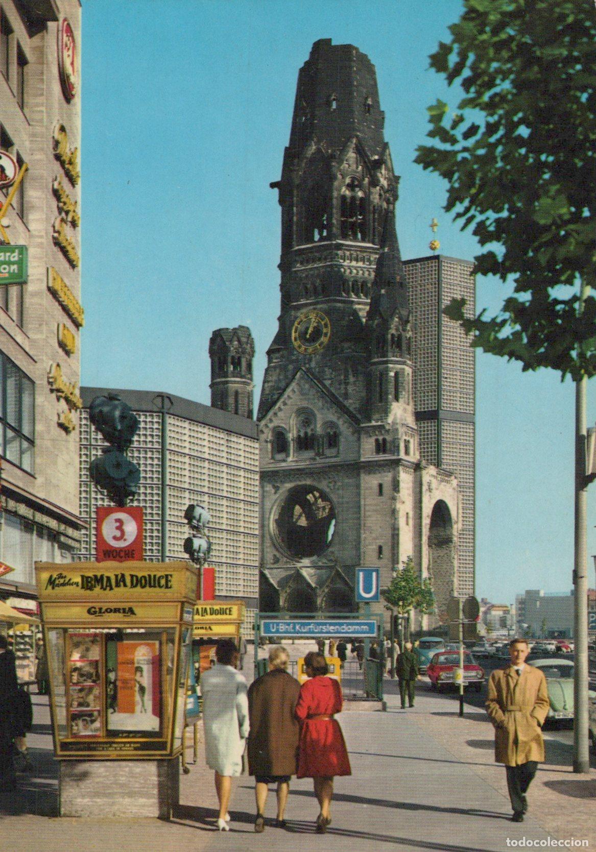 Postales: Germany Berlin Kaiser Wilhelm Memorial Church Breitscheidplatz Street *YAX759