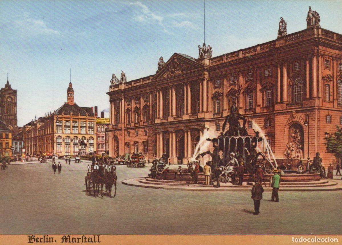Cartoline: Germany Berlin Marschall Fountain and Palace Horse Drawn Unposted *YAX532