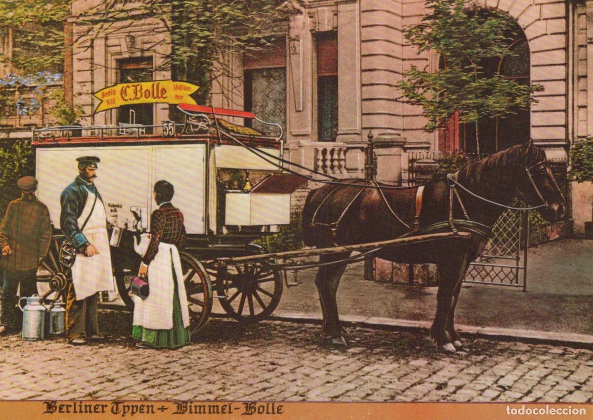 Postcards: Germany Berlin Bimmel Bolle Milkman Horse Drawn Cart Street Unposted *YAX540