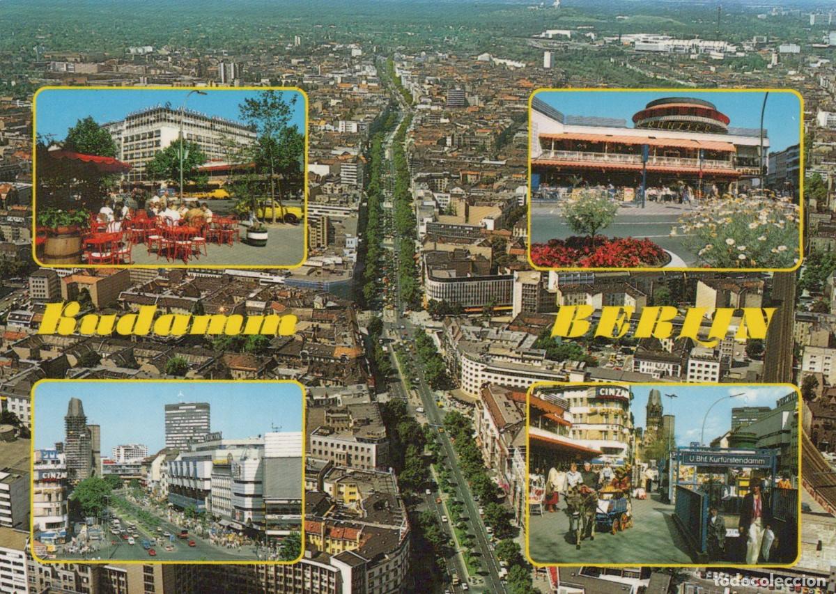 Cartoline: Germany Berlin Kurf&uuml;rstendamm Aerial View Street Scenes Shops and Cafes *YAX546