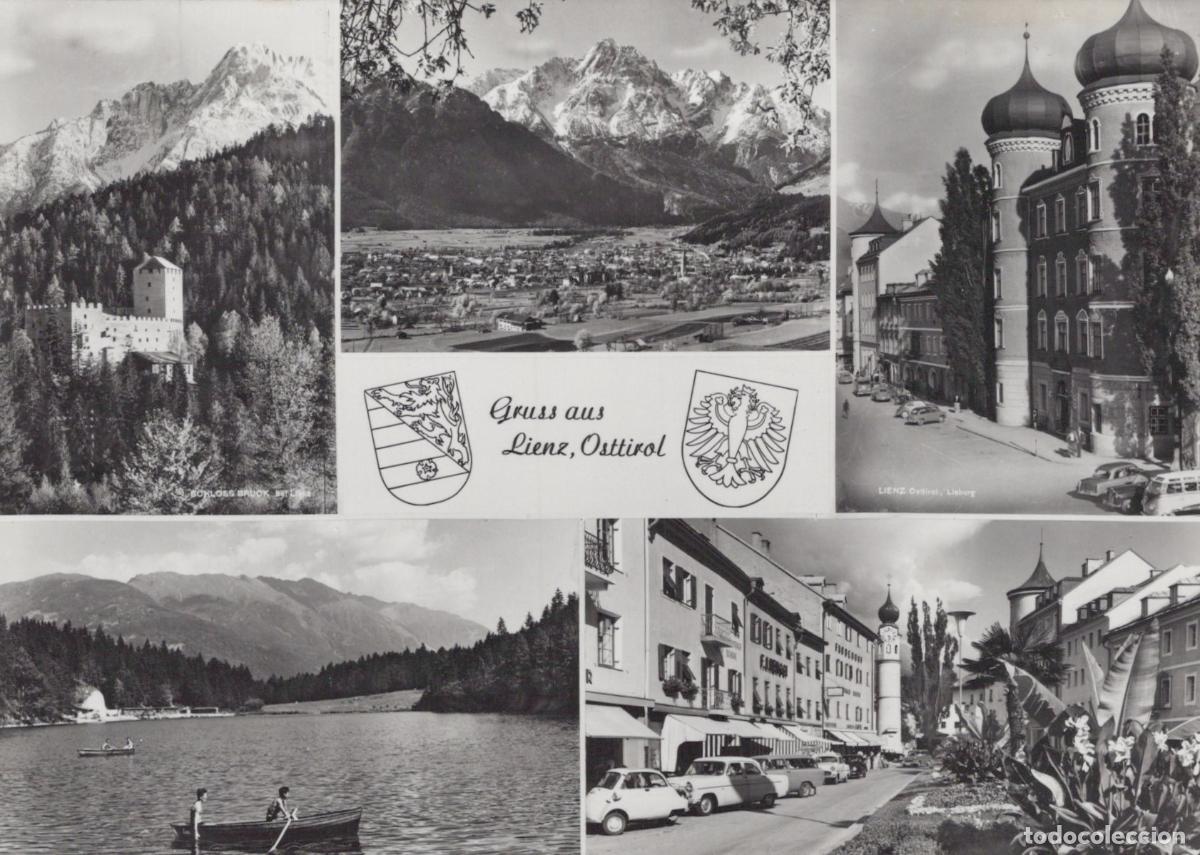 Postcards: Austria Lienz Osttirol Multi View With Castle Lake and City Unposted *YAX847
