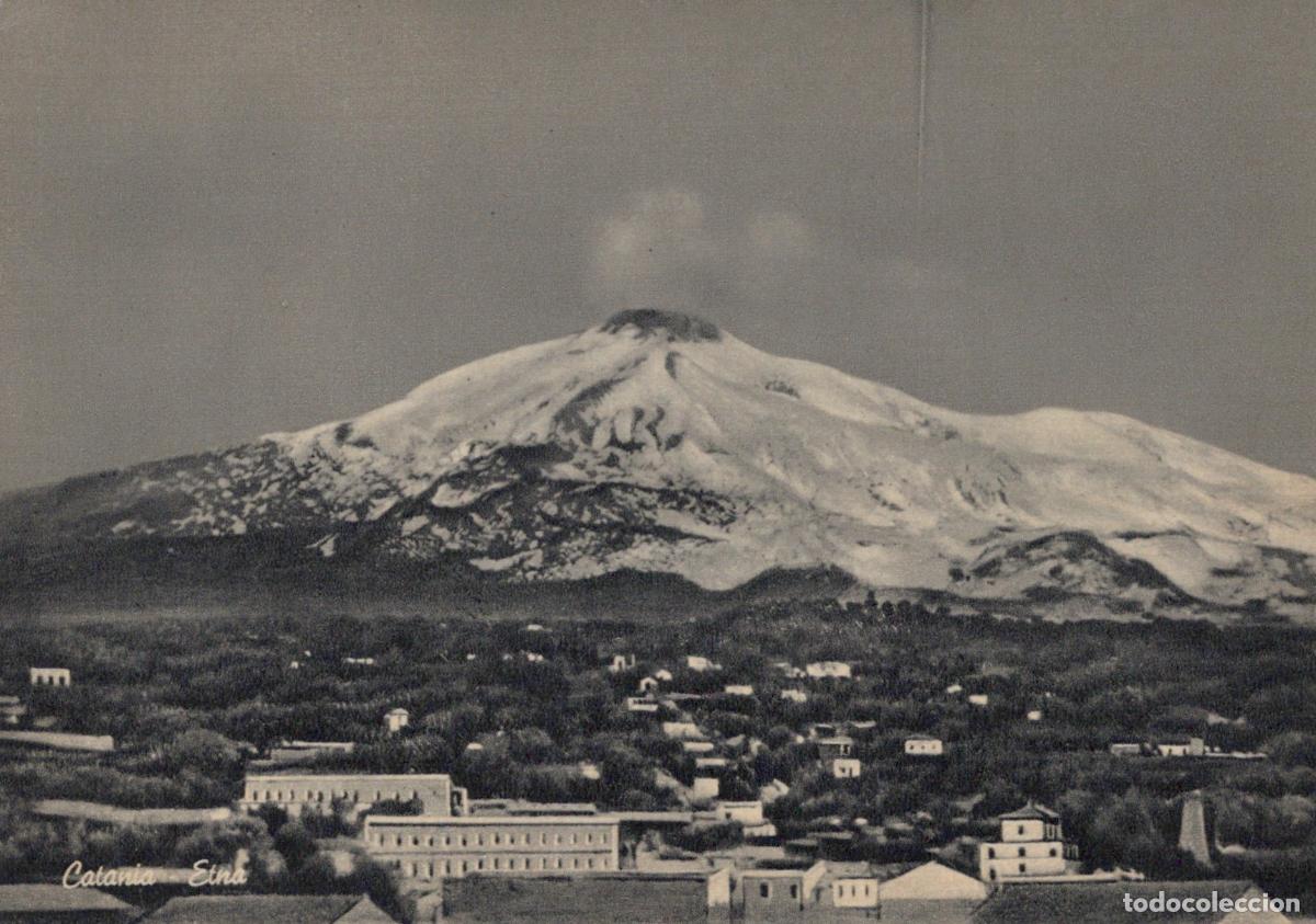 Postales: Italy Catania Sicily Panoramic View of Mount Etna With Snow Unposted *YAX851