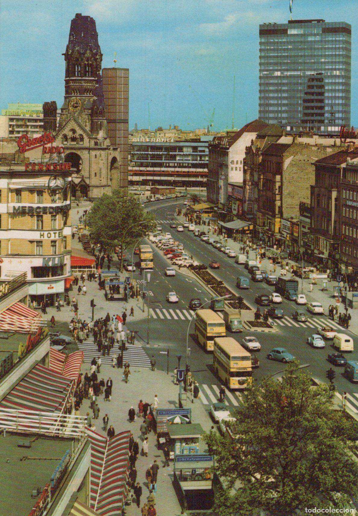 Postales: Germany Berlin Kurf&uuml;rstendamm Kaiser Wilhelm Memorial Church Unposted *YAX592