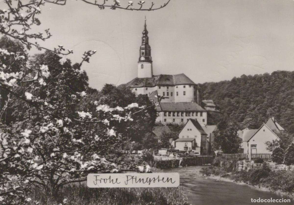 Postcards: Germany Strausberg Castle River View Frohe Pfingsten 1978 Real Photo *YAX892