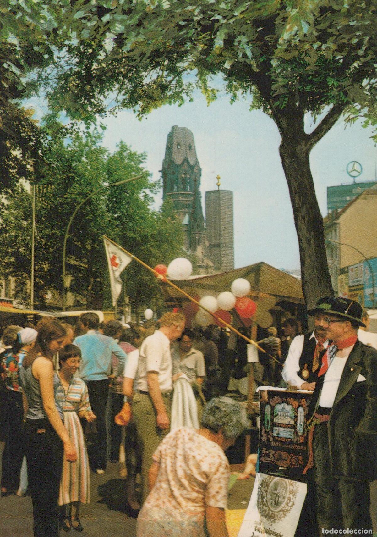 Postales: Germany Berlin Kurf&uuml;rstendamm Street Market With Kaiser Wilhelm Unposted *YAX596