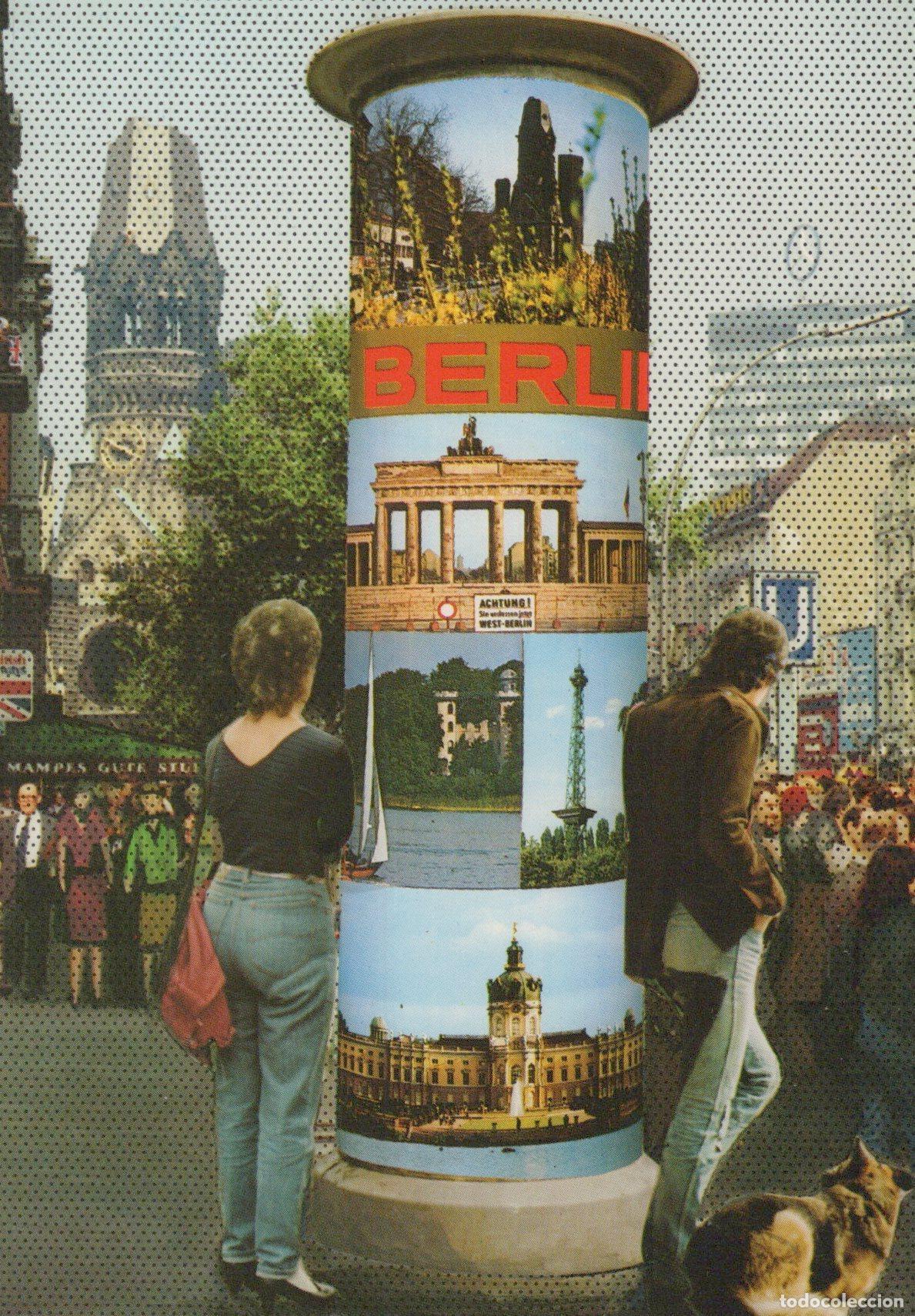 Postales: Germany Berlin Collage of Landmarks With People and Kaiser Unposted *YAX598