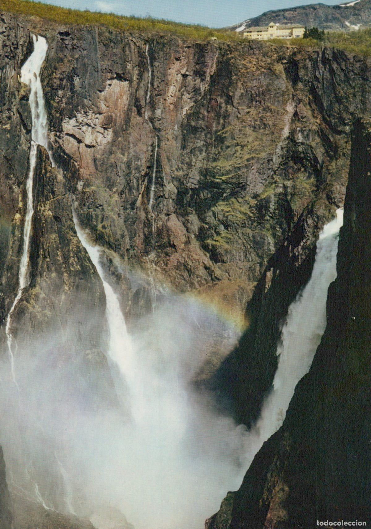 Postales: Norway Voringfossen The Voringfoss Falls Waterfall Landscape Unposted *YAX904