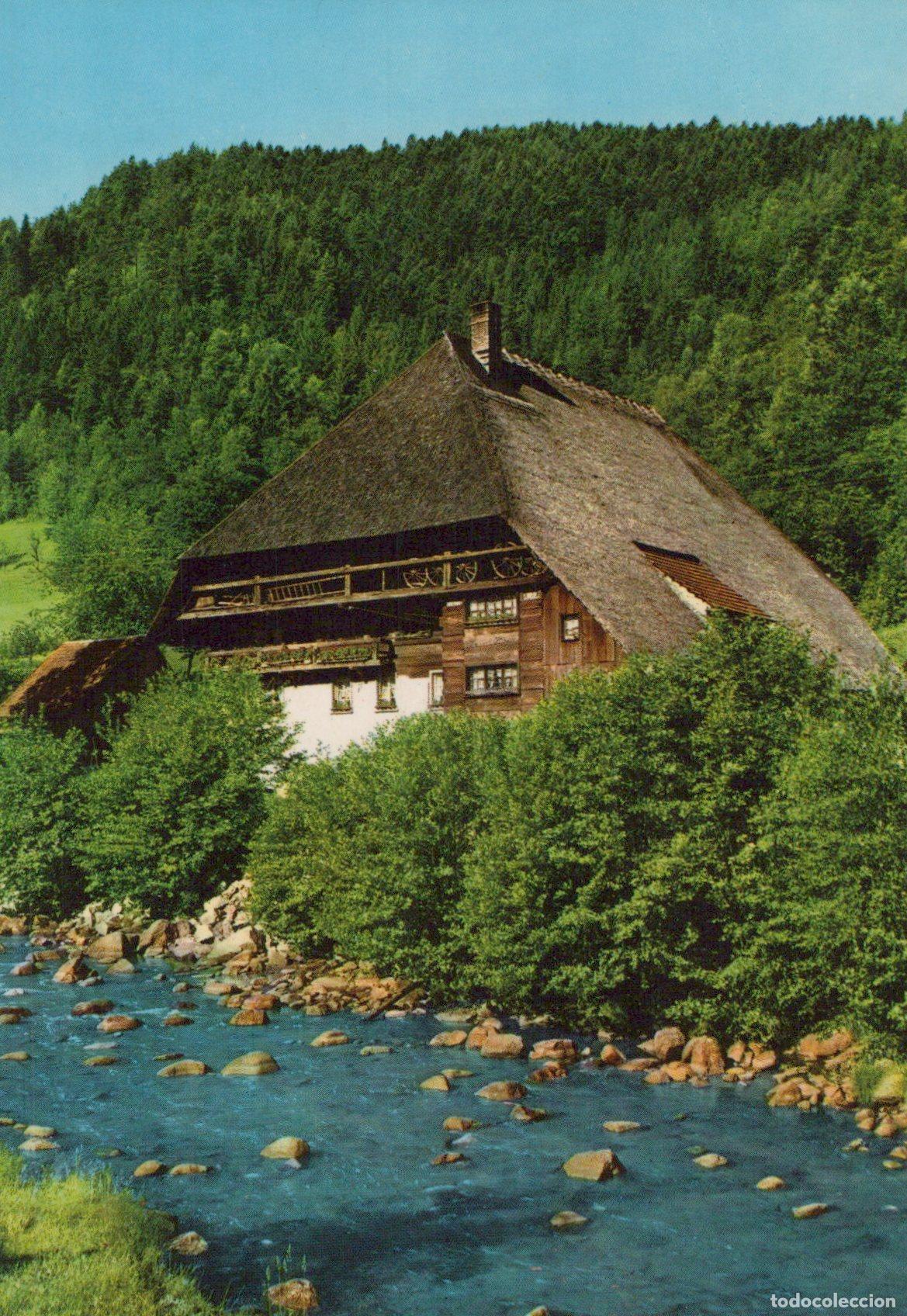 Cartes Postales: Germany Black Forest Farmhouse By River Unposted *YAX912
