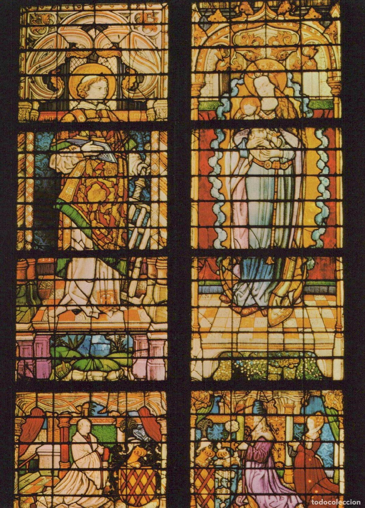Postcards: Germany Cologne Cathedral Stained Glass Window Interior View Unposted *YAX936