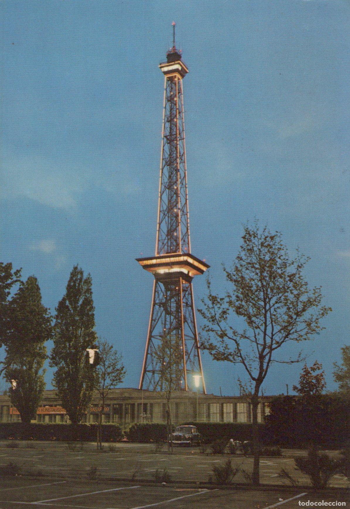 Postcards: Germany Berlin Funkturm Radio Tower Illuminated At Dusk Architecture *YAX630