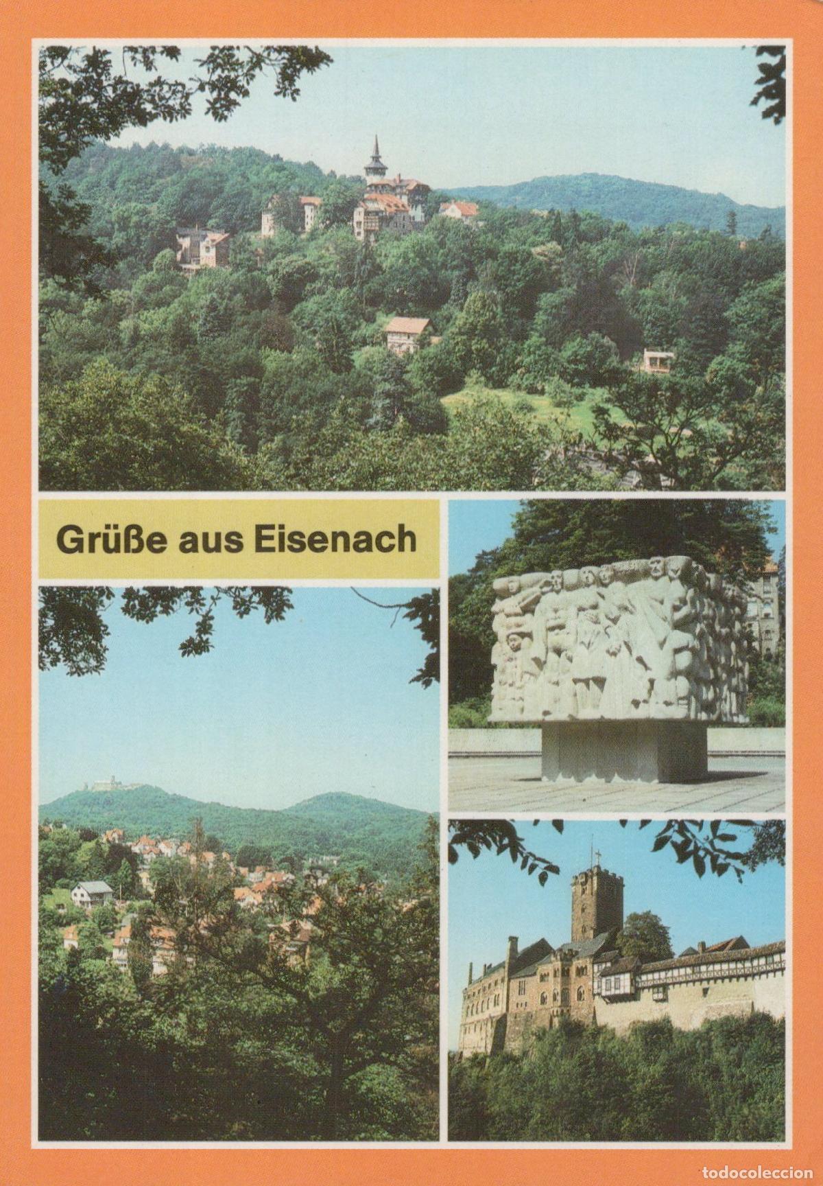 Postcards: Germany Eisenach Wartburg Castle Marienh&ouml;he City Views Collage *YAX950
