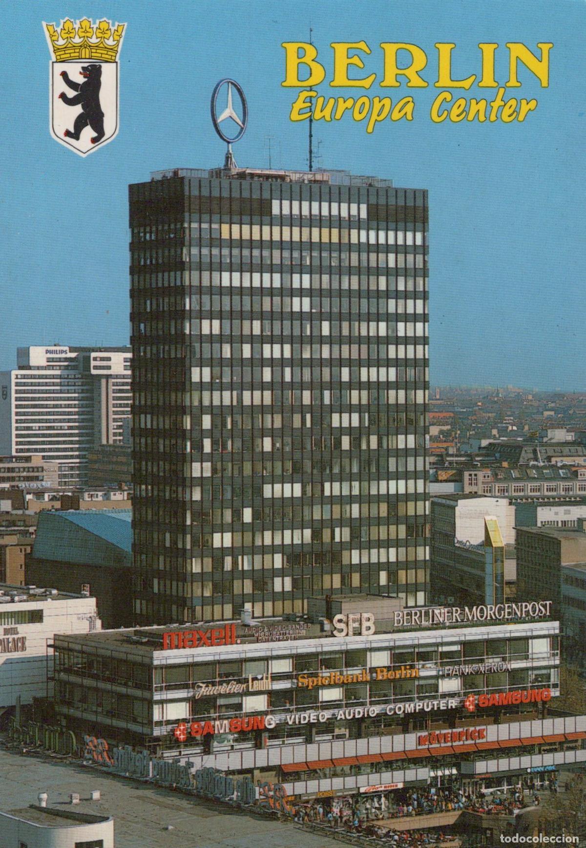 Postcards: Germany Berlin Europa Center Skyscraper With Mercedes Benz Star Unposted *YAX634