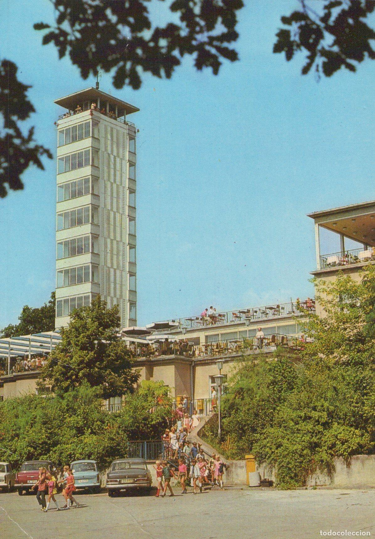 Postcards: Germany Berlin M&uuml;ggelturm Observation Tower Ddr People Cars Unposted *YAX648