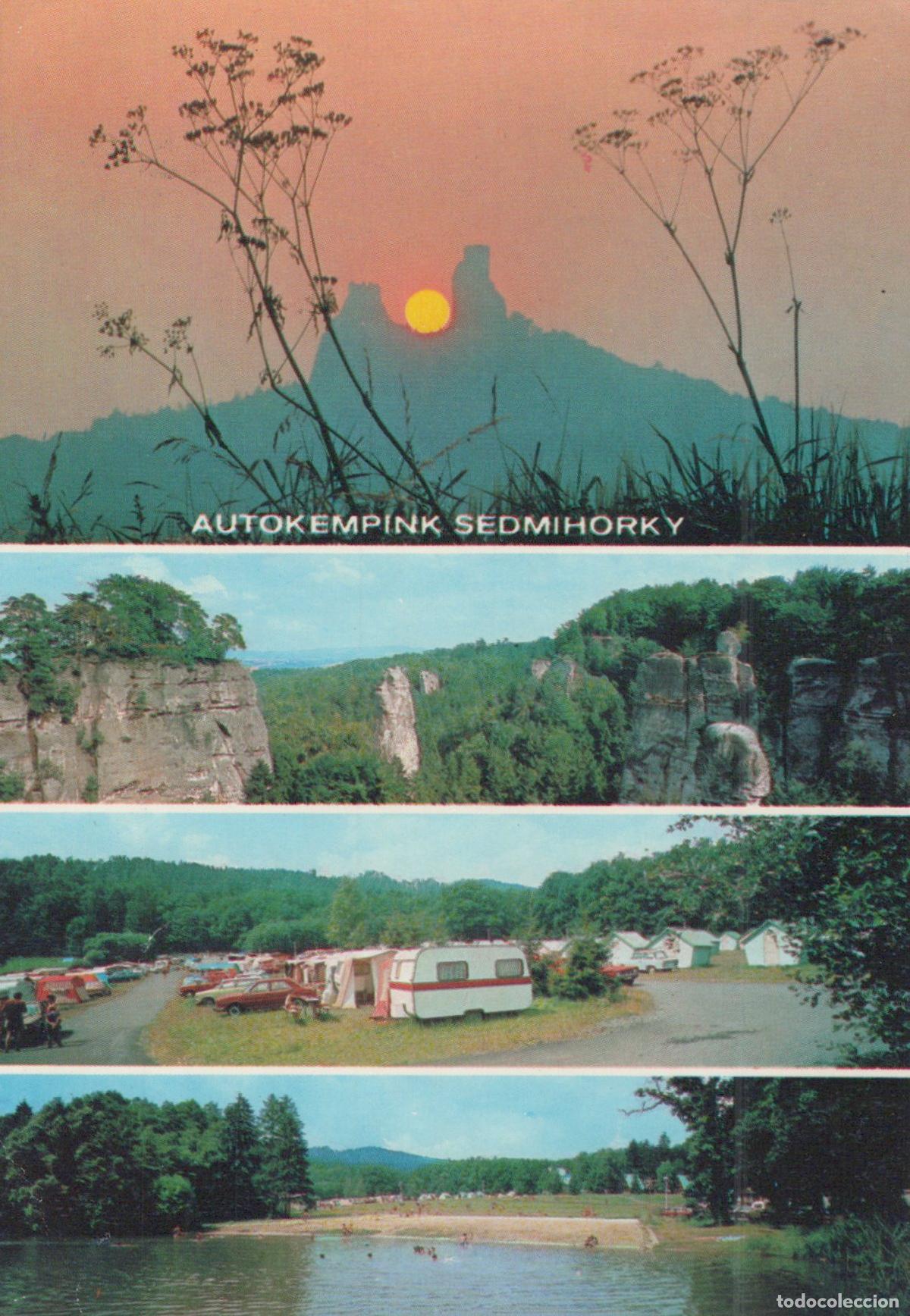 Postais: Czech Republic Turnov Autokempink Sedmihorky Sunset Camping Unposted *YAX976