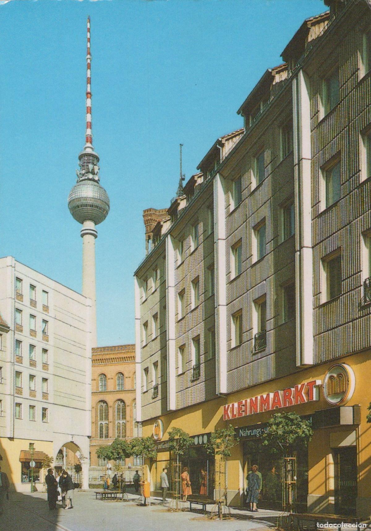 Postais: Germany Berlin TV Tower Kleinmarkt Nikolaiviertel East 1970s *YAX662