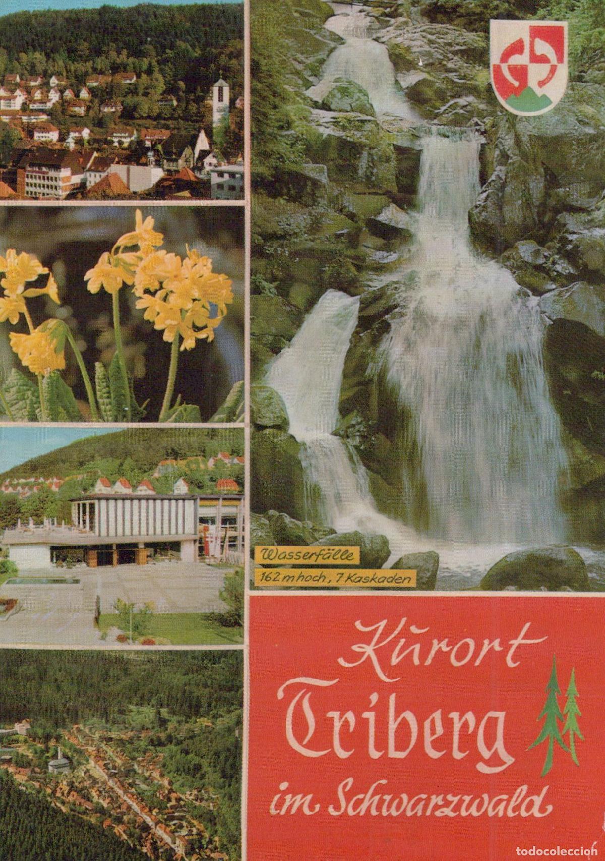 Postkarten: Germany Triberg IM Schwarzwald Waterfalls and Town Views *YAX992