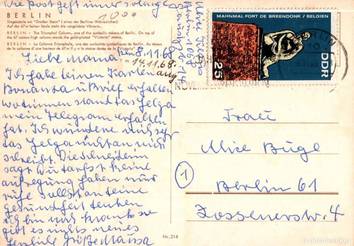 Postales: Germany Berlin Victory Column *YAX670 - Foto 2