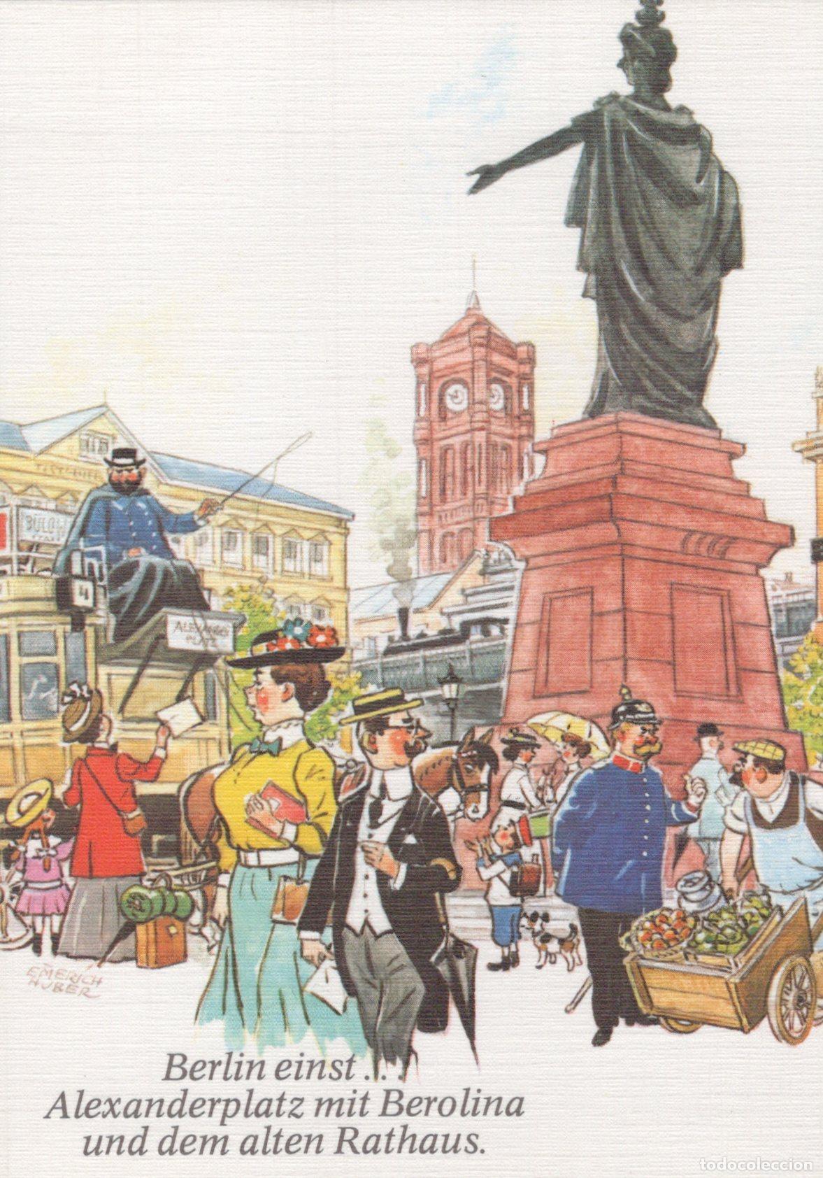 Postcards: Germany Berlin Alexanderplatz Berolina Old Town Hall Vintage Unposted *YAX694