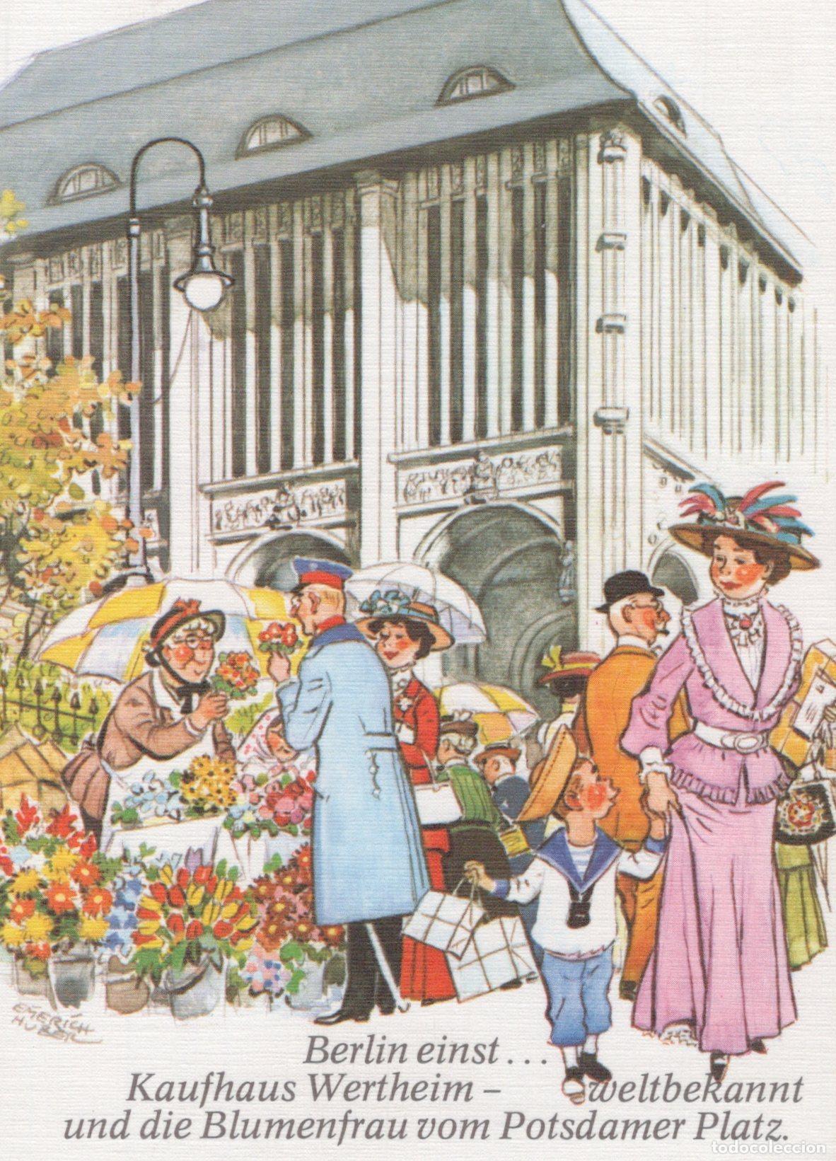 Postcards: Germany Berlin Wertheim Department Store Potsdamer Platz Flower Unposted *YAX712