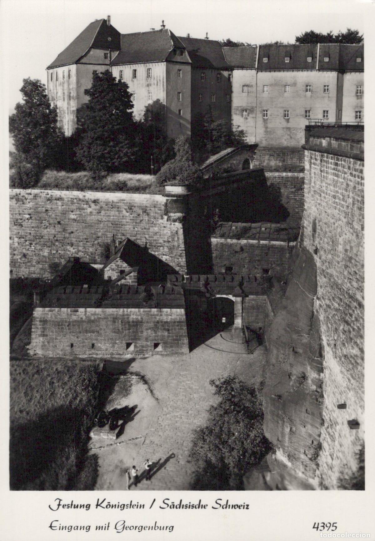 Postkarten: Germany K&ouml;nigstein Fortress Saxon Switzerland Entrance With Georgenburg *YAX784