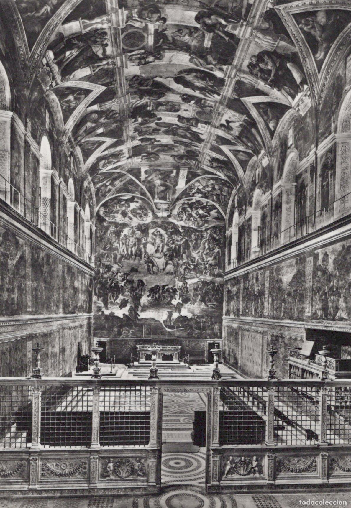 Postkarten: Vatican City Vatican City Sistine Chapel Michelangelo Frescoes Interior *YAX790