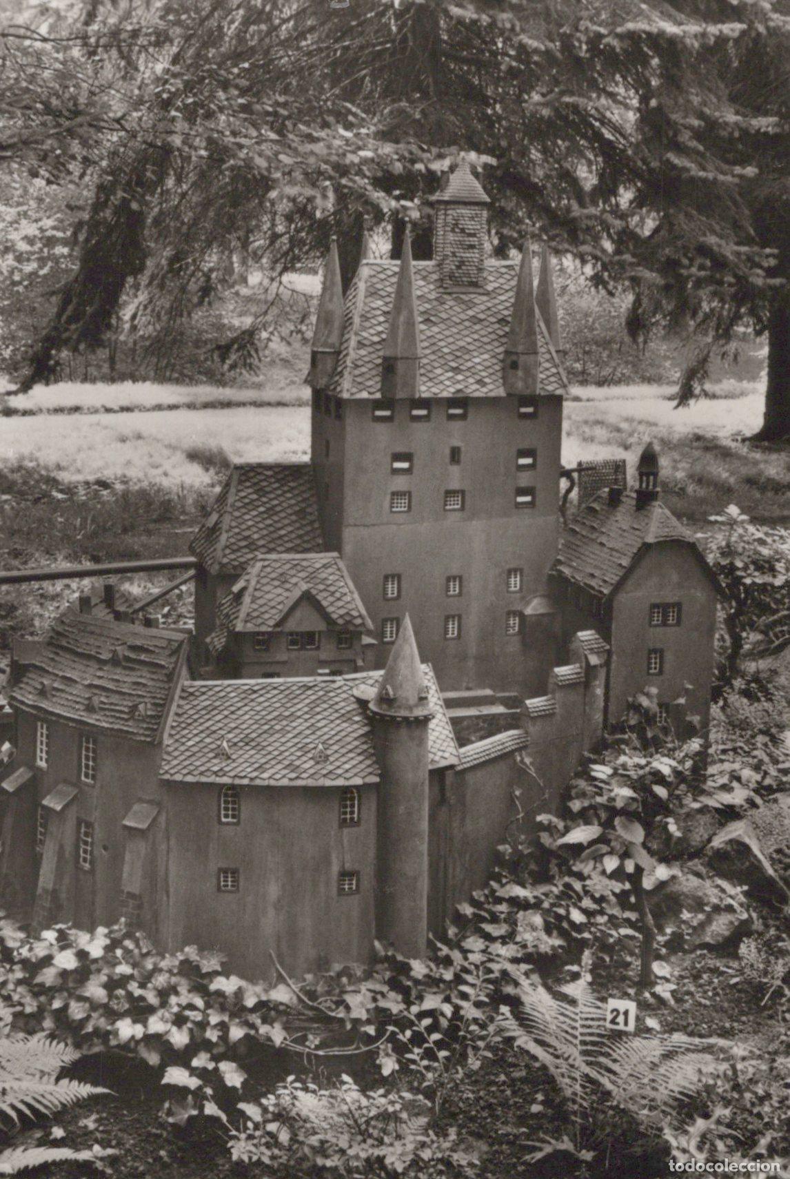 Postkarten: Germany Oederan Kriebstein Castle Miniature Model Real Photo Unposted *YAX796