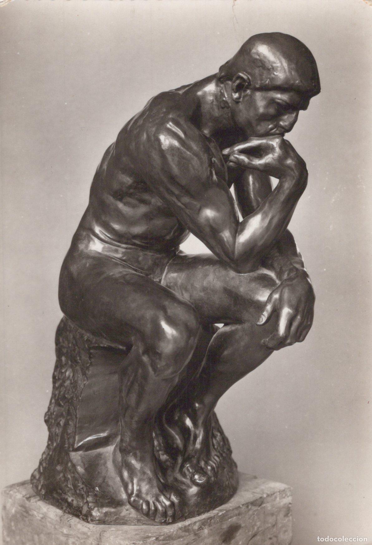 Postcards: France Paris Rodin Museum the Thinker Sculpture By Real Photo Unposted *YAX800