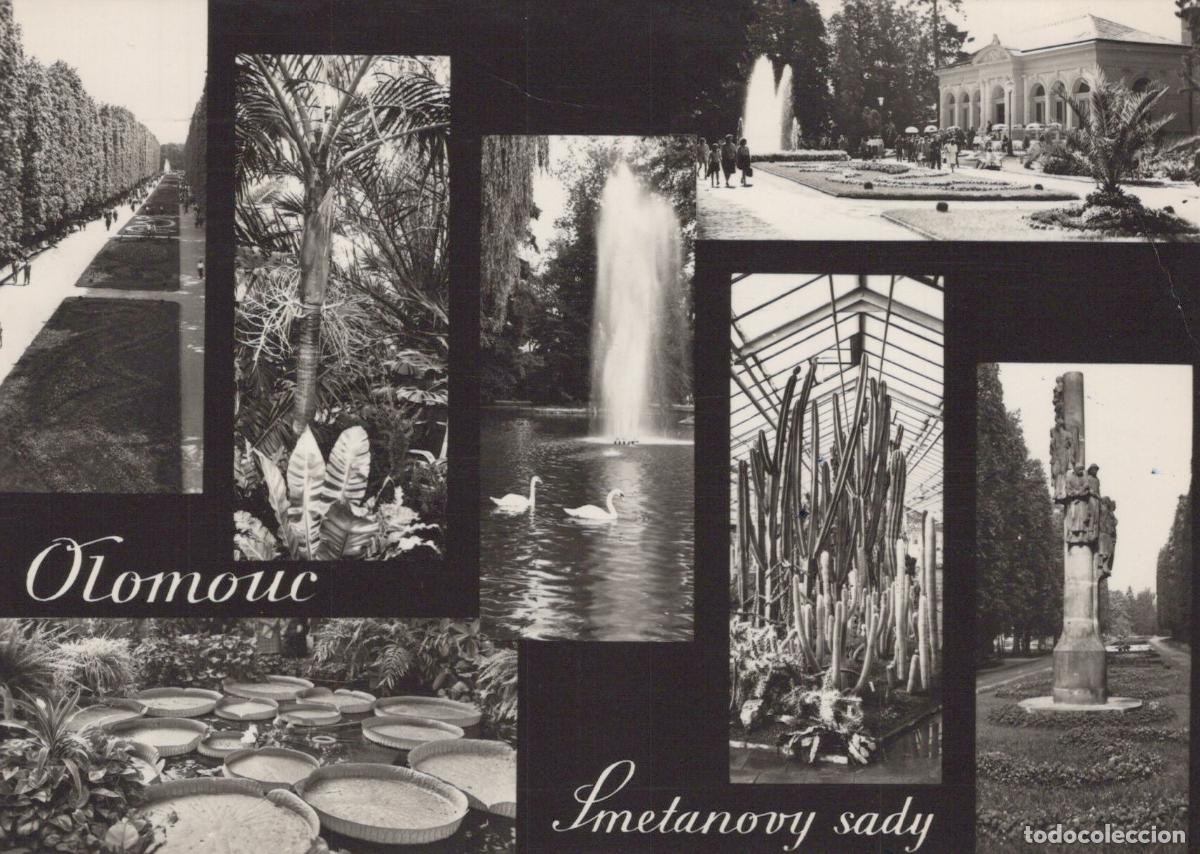 Postais: Slovakia Olomouc Smetanovy Sady Park Botanical Garden Fountains Swans *YAX832