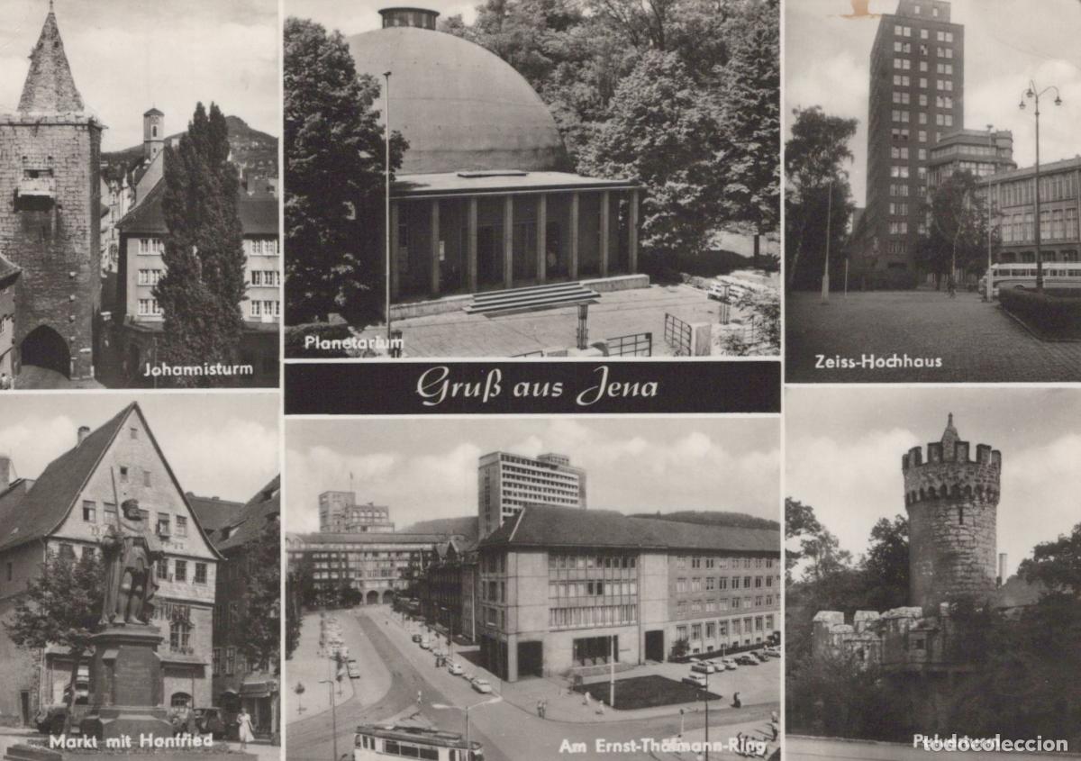 Postais: Germany Jena Multi View Johannisturm Planetarium Zeiss Hochhaus Markt *YAX836