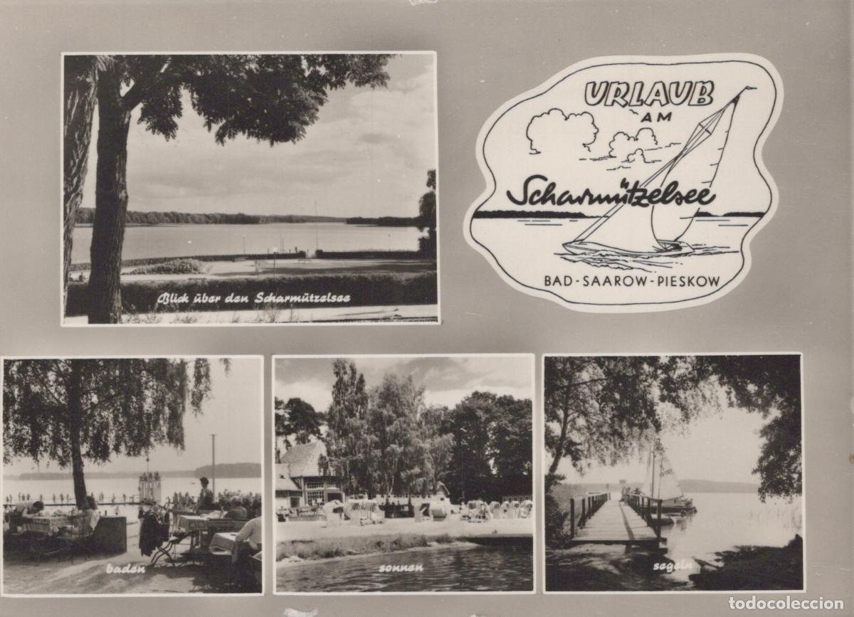 Postais: Germany Bad Saarow Pieskow Scharm&uuml;tzelsee Lake 1950s Multi View *YAX838