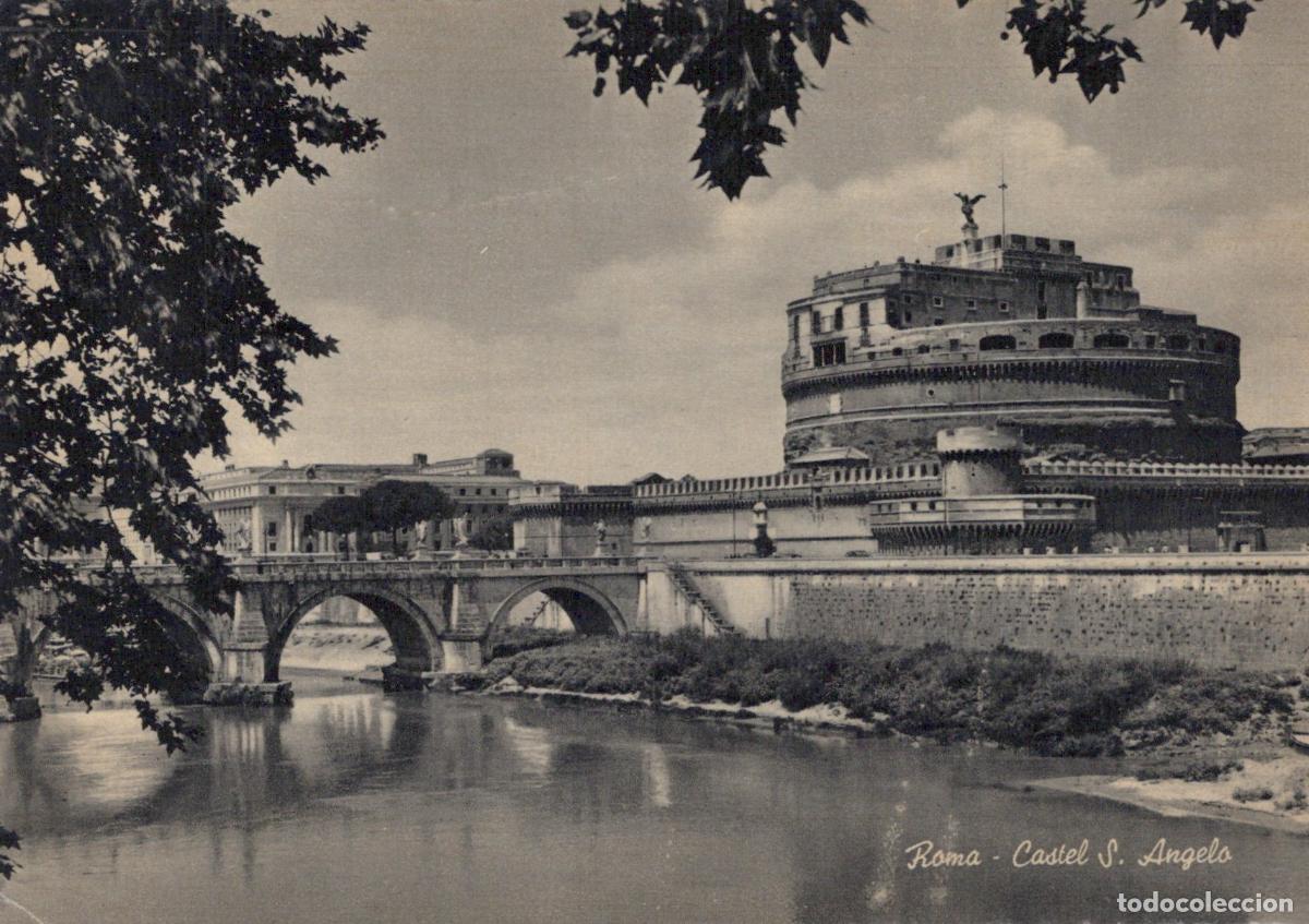 Postais: Italy Rome Castel Sant Angelo and Bridge Over Tiber River Unposted *YAX856