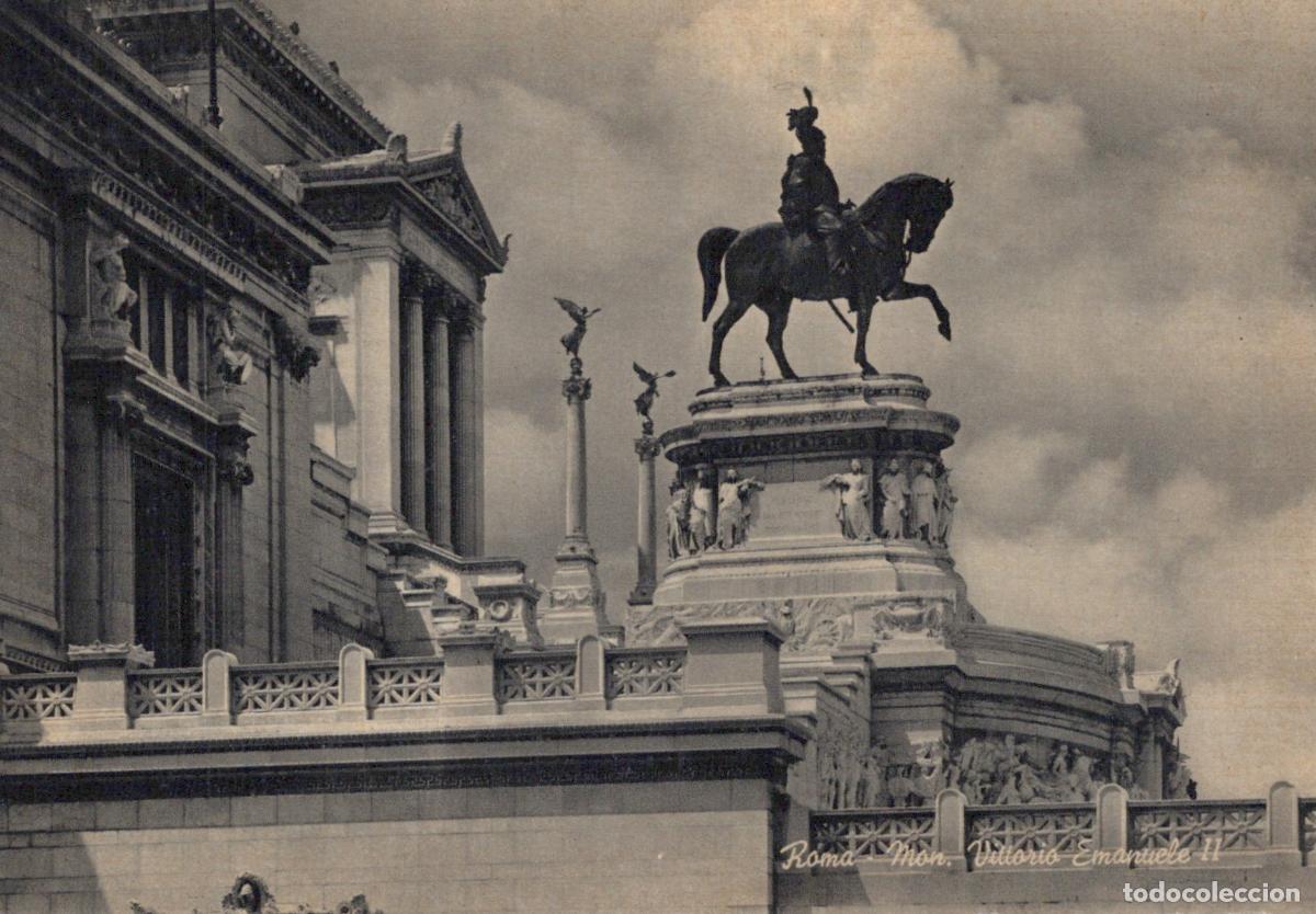 Postais: Italy Rome Monument To Victor Emmanuel II Equestrian Statue Unposted *YAX860