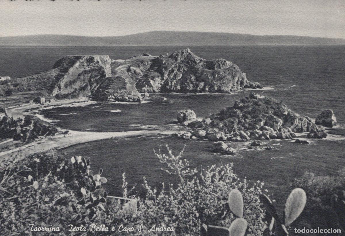Postais: Italy Taormina Isola Bella and Cape S Andrea Coastal Landscape Unposted *YAX866