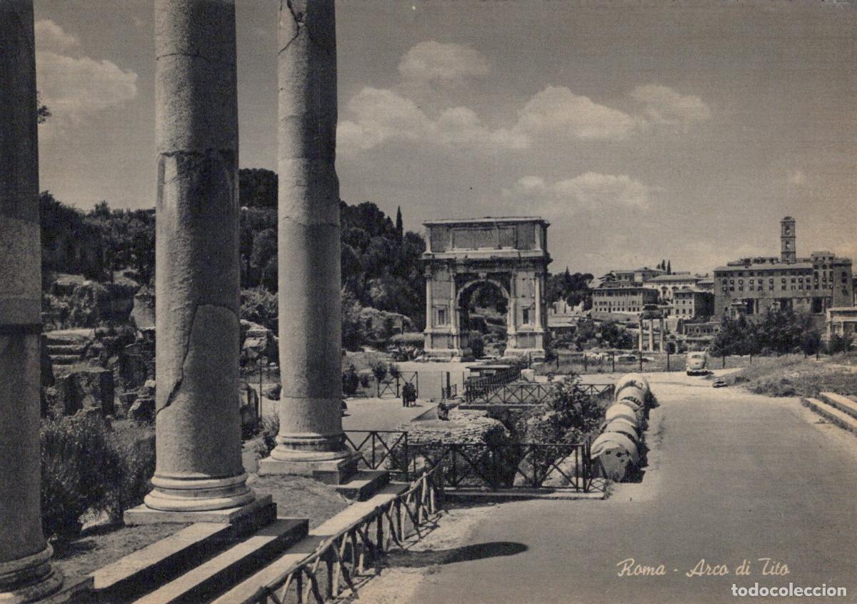 Postais: Italy Rome Arch of Titus Ancient Roman Forum Ruins City View Unposted *YAX868