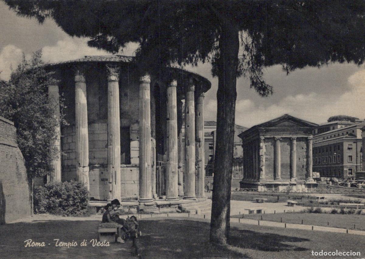 Postais: Italy Rome Temple of Vesta Ancient Roman Architecture Vintage Unposted *YAX870