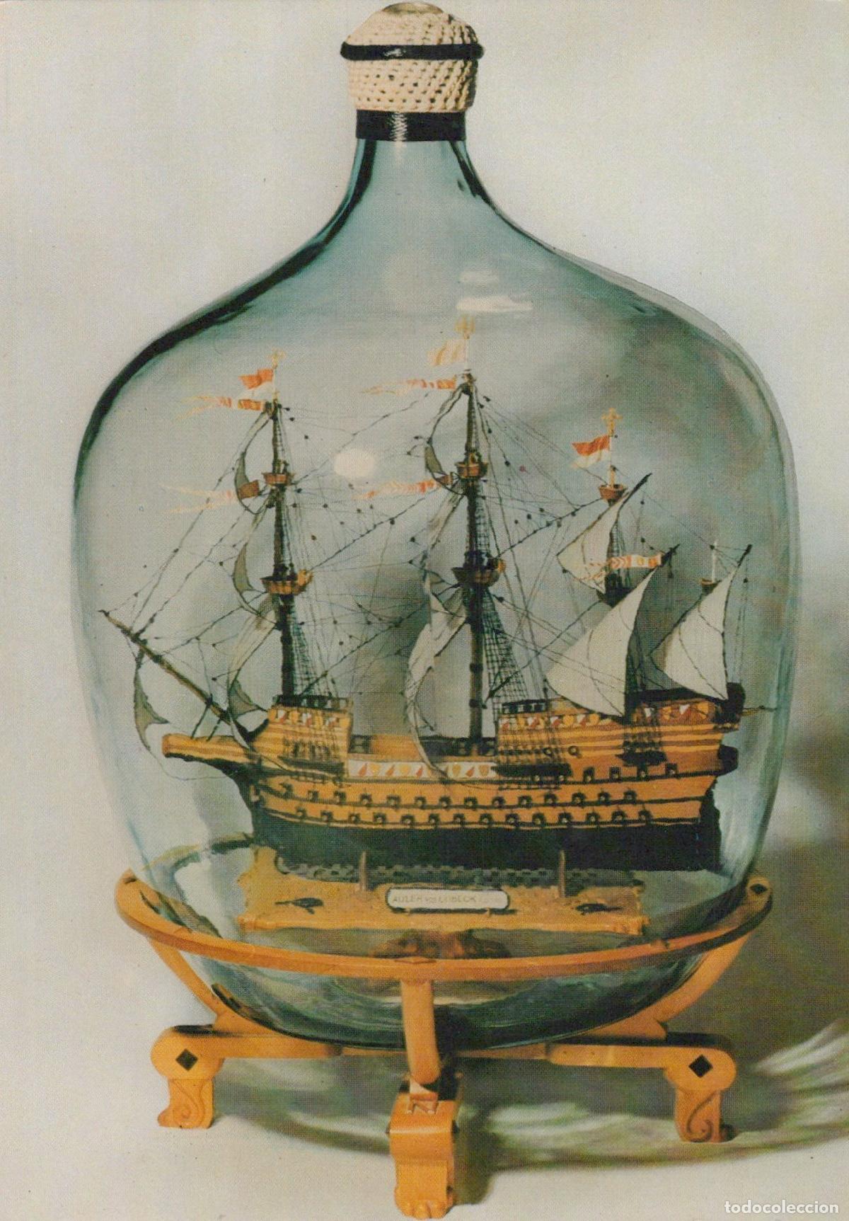 Postales: Germany Neuharlingersiel Museum Ship in A Bottle Adler von Unposted *YAX937