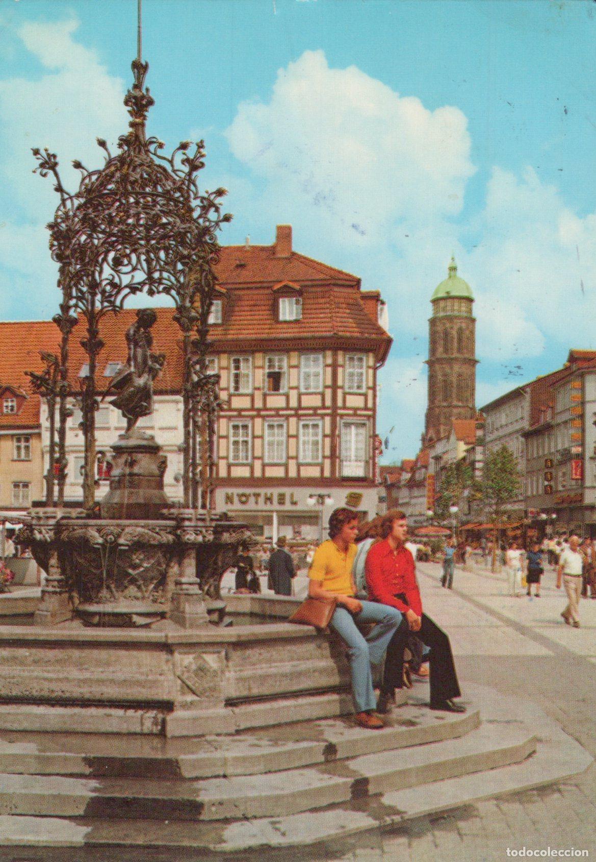 Postales: Germany G&ouml;ttingen G&auml;nselieselbrunnen Fountain Weender Stra&szlig;e City View *YAX961