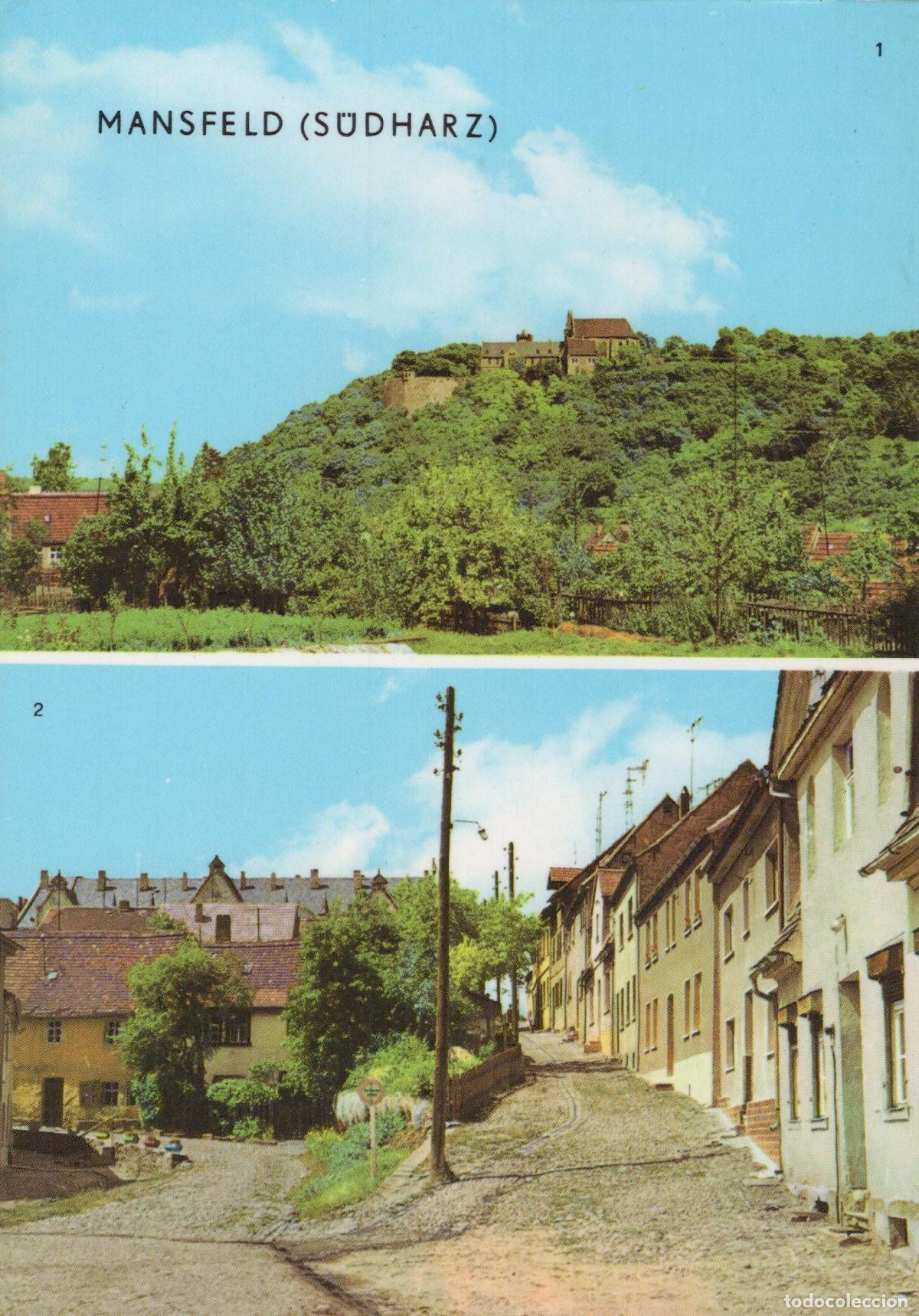 Postales: Germany Mansfeld S&uuml;dharz Castle View and Old Town Alley *YAX981