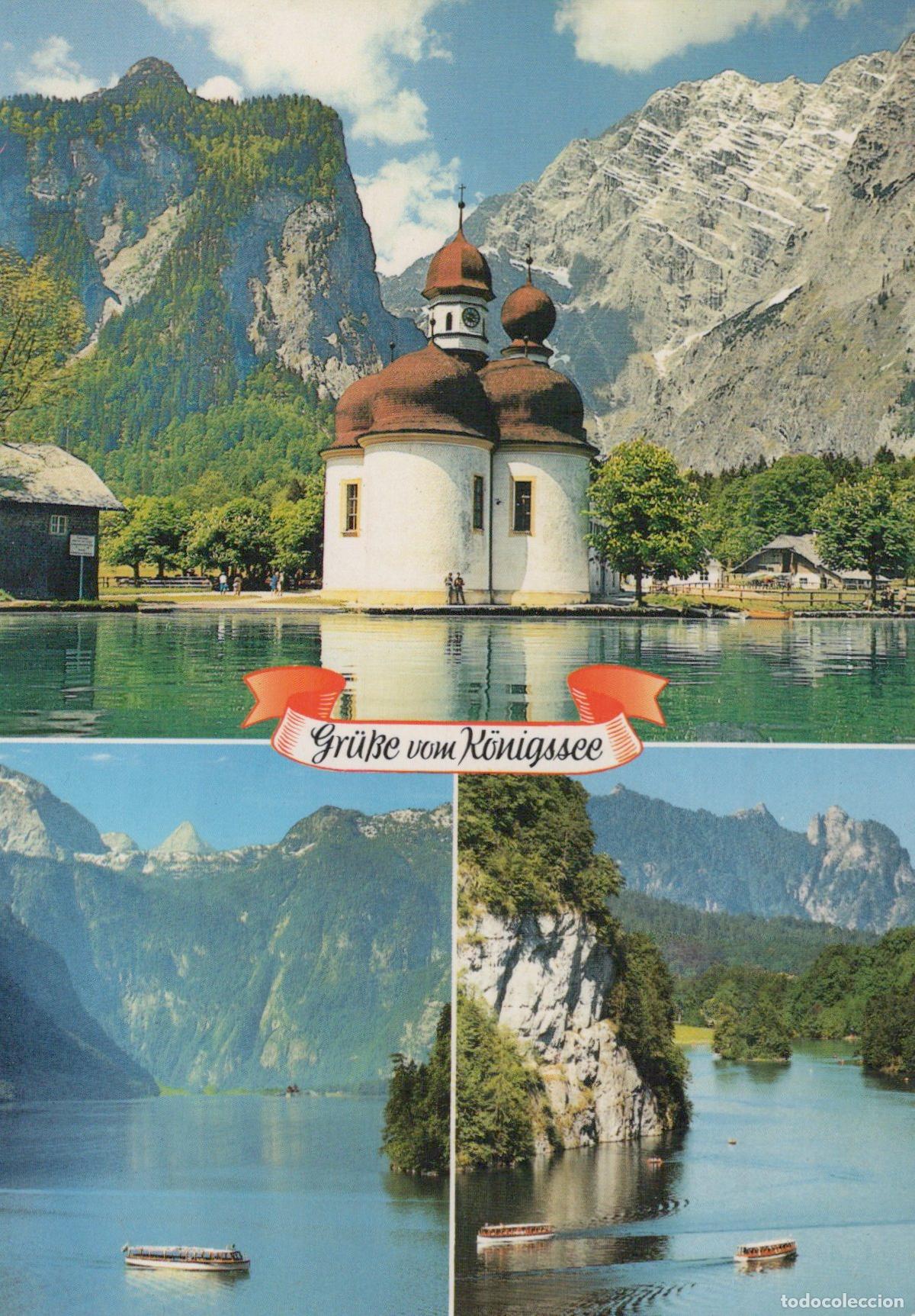 Postales: Germany K&ouml;nigssee St Bartholom&auml; Church Lake Views Berchtesgaden Unposted *YAX987