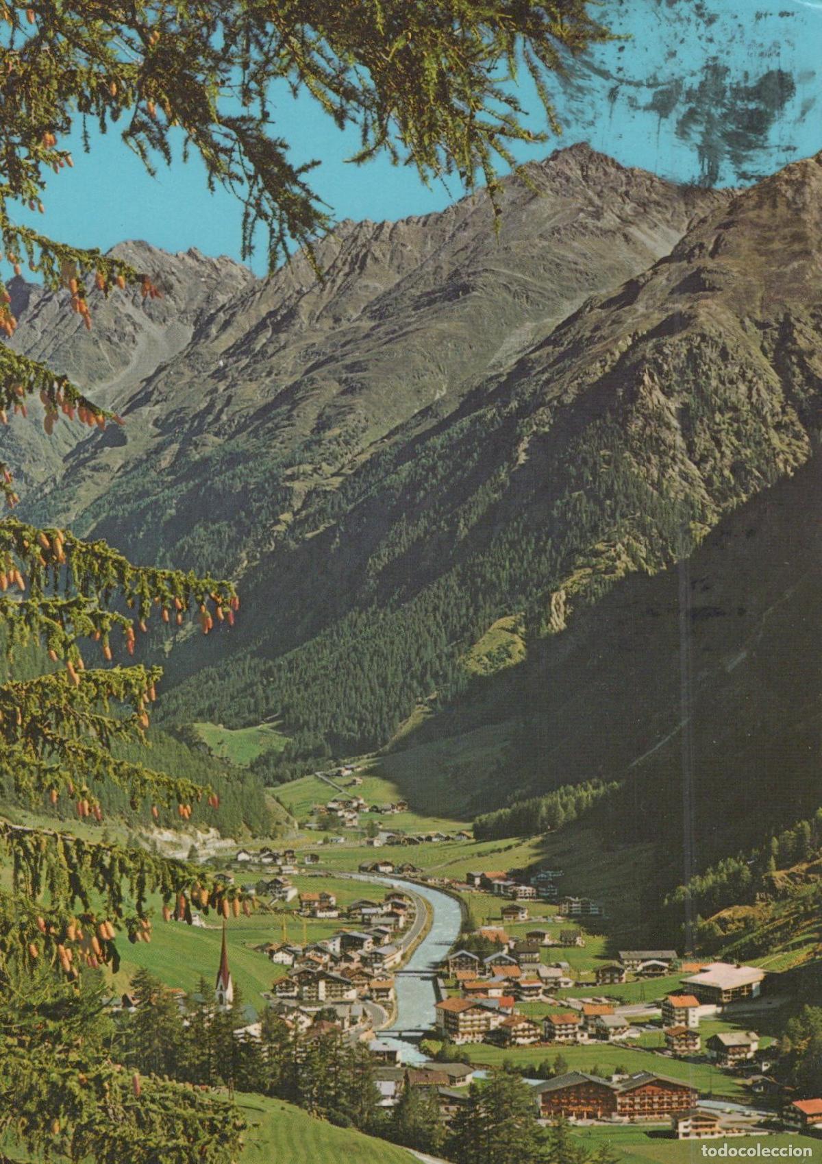 Postkarten: Austria S&ouml;lden Oetztal Valley Village River Mountains Landscape *YAY012
