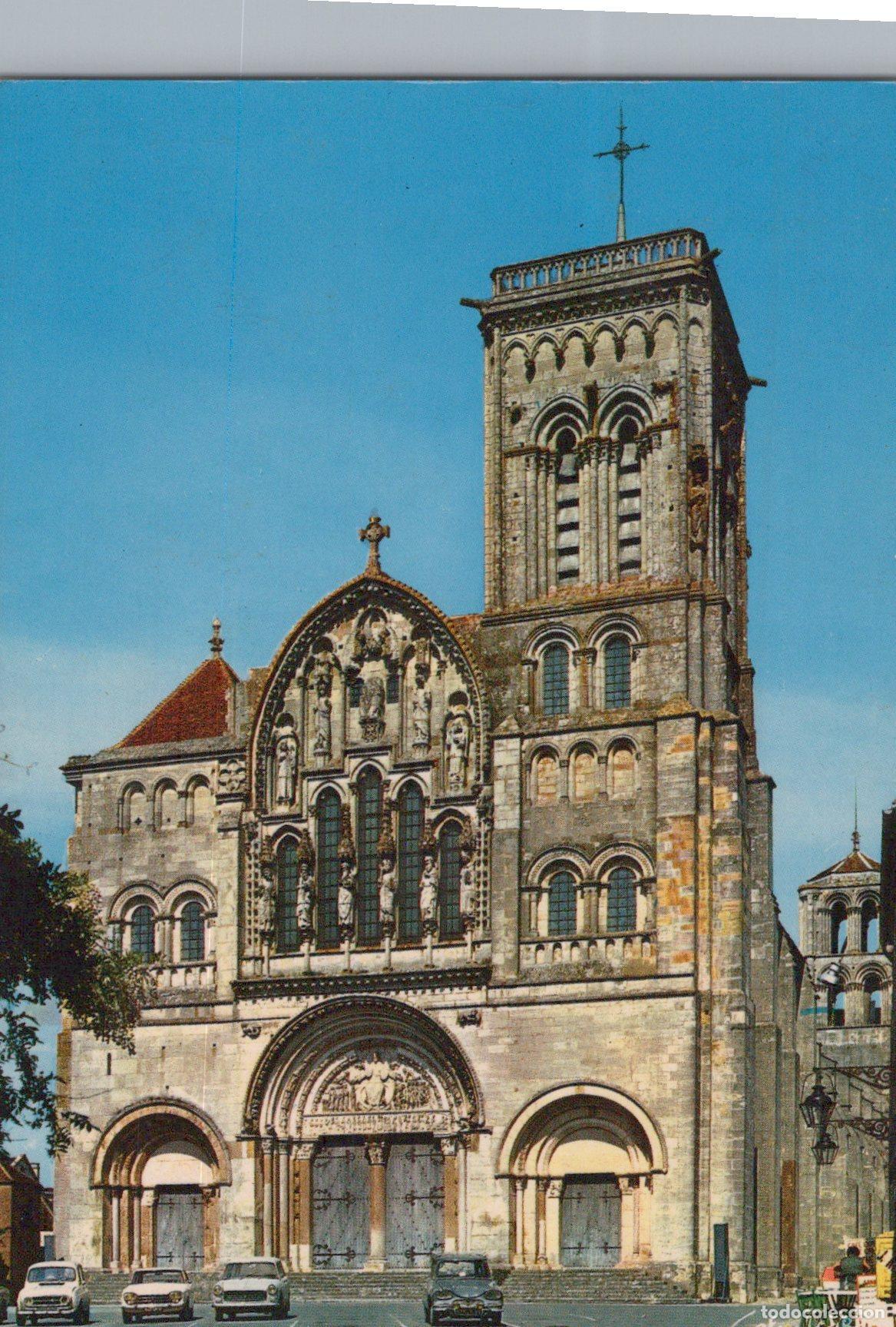 Postais: France Vezelay Sainte Madeleine Basilica Romanesque Architecture *YAY057