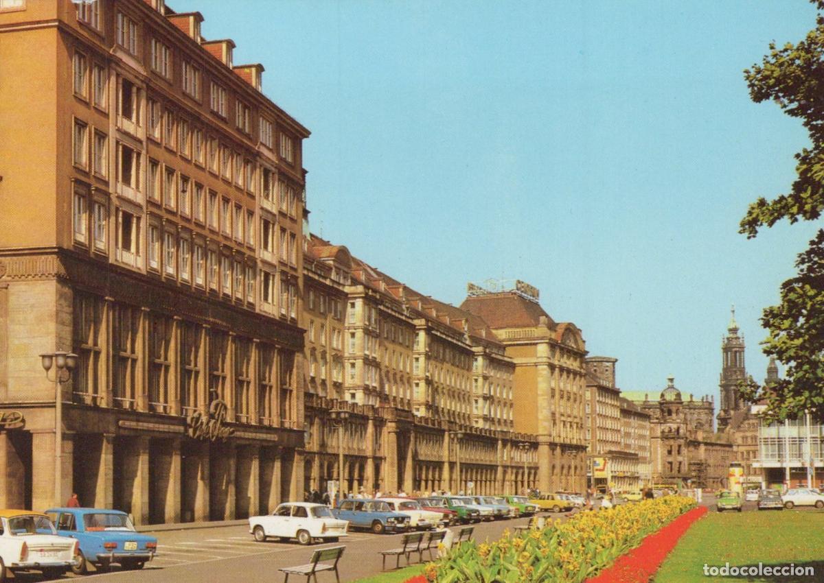 Postkarten: Germany Dresden Altmarkt Old Market Square Street View Cars Unposted *YAY244
